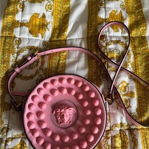 Versace Bubblegum Pink Medusa Crossbody Bag